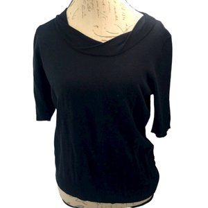 REQ Petite Black Cowl Neck Sweater Size M